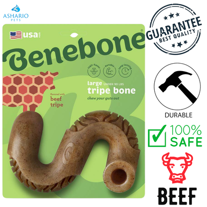 Benebone - Beef Tripe Bone Flavoured Dog Chew Toy