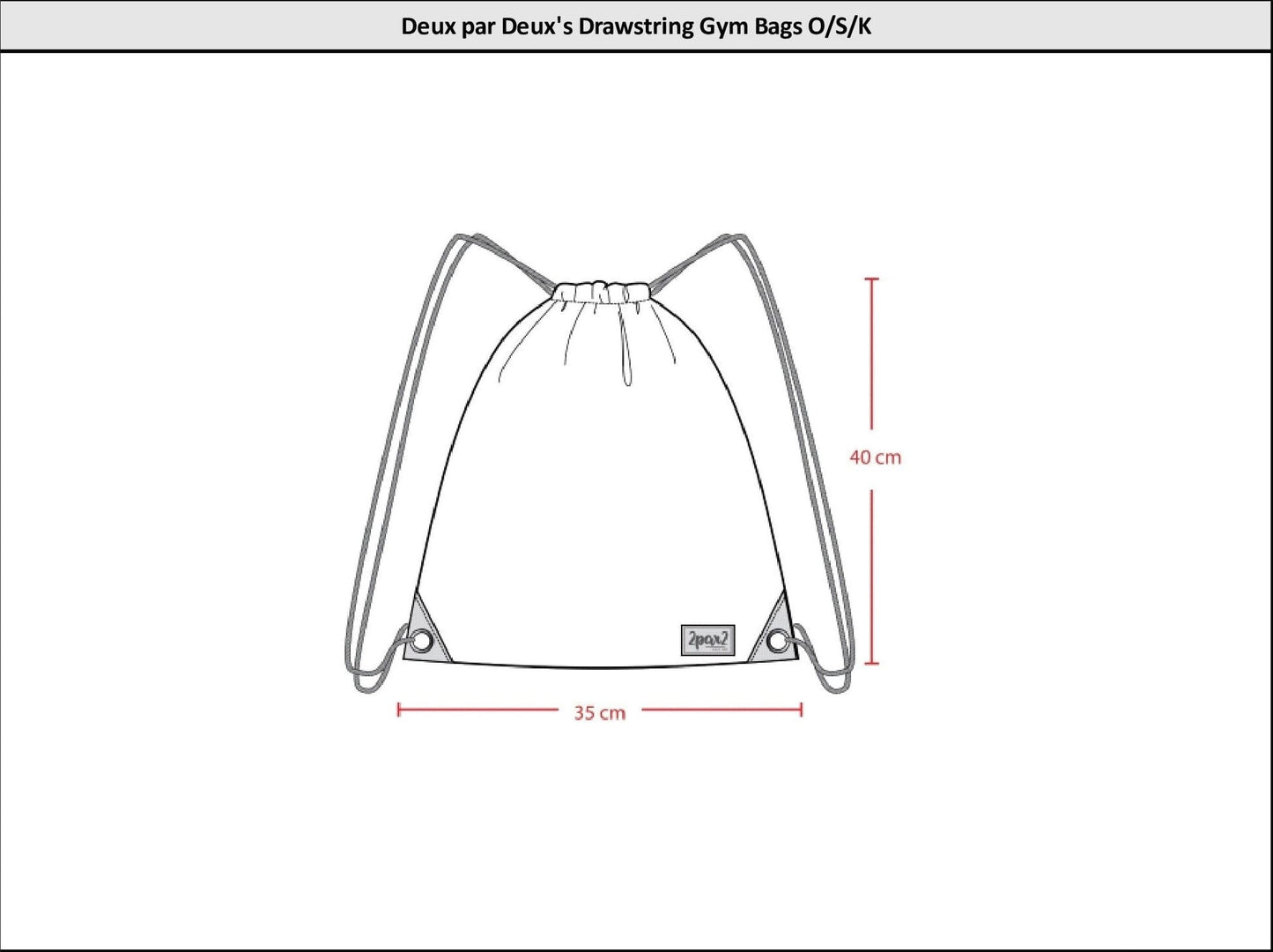 Sac à cordon Dégradé arc-en-ciel