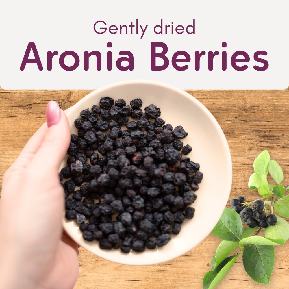 Baies d'aronia biologiques séchées 500 g (17,6 oz)