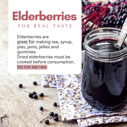 Organic Elderberries Dried 1 lb (454 g)