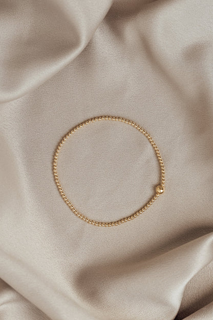 Bracelet extensible délicat en or rempli