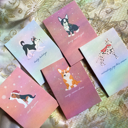 Deck the Paws Dog | Beagle | Mini Greeting Card