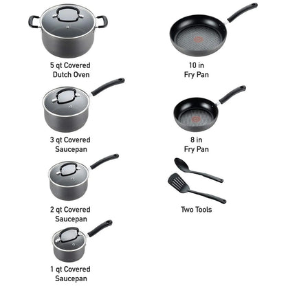 T-FAL E765SC75  Ultimate Hard Anodized Non-Stick 12 pc set - Blemished package with full warranty