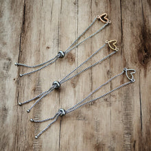 Adjustable Bracelet - Open Heart