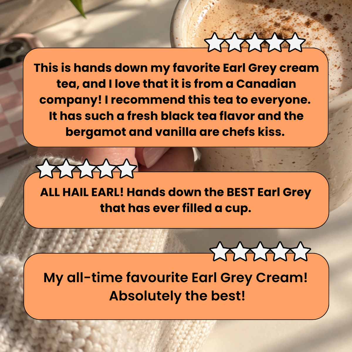 Thé Earl Grey à la crème