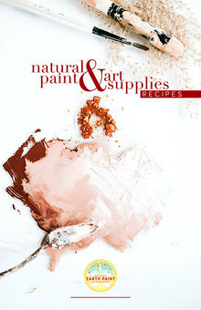 Livret de recettes de peintures naturelles et de fournitures artistiques