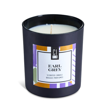 Bougie en cire de soja parfumée au thé Earl Grey - Bergamote & Rose - 8 oz