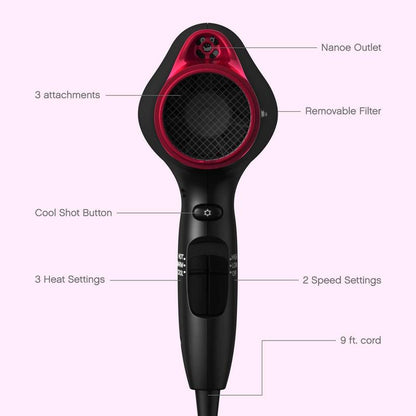 PANASONIC Nanoe Professional Hair Dryer -  Refurbished with Home Essentials warranty - EH-NA65K