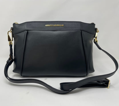 Sac à main en cuir noir, Elena