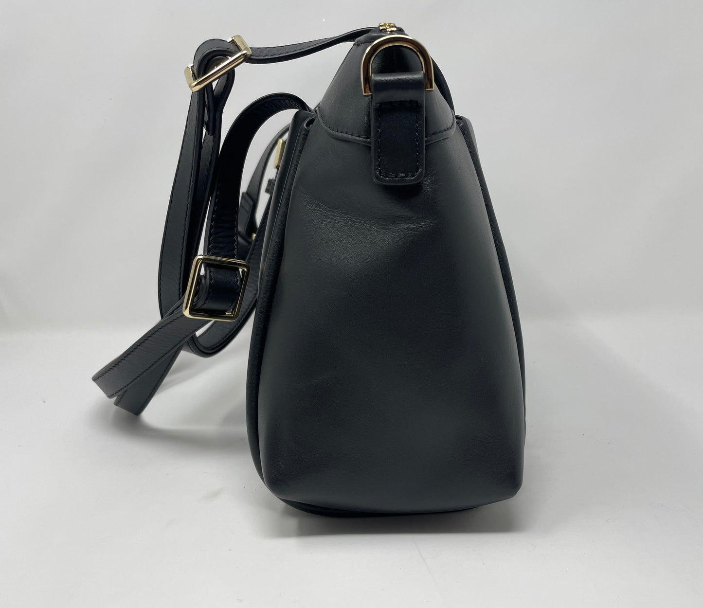 Sac à main en cuir noir, Elena