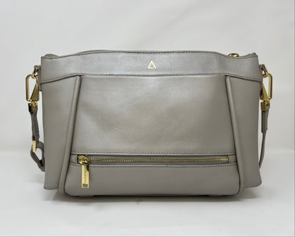 Pearl Beaded Leather Crossbody Bag, Elena