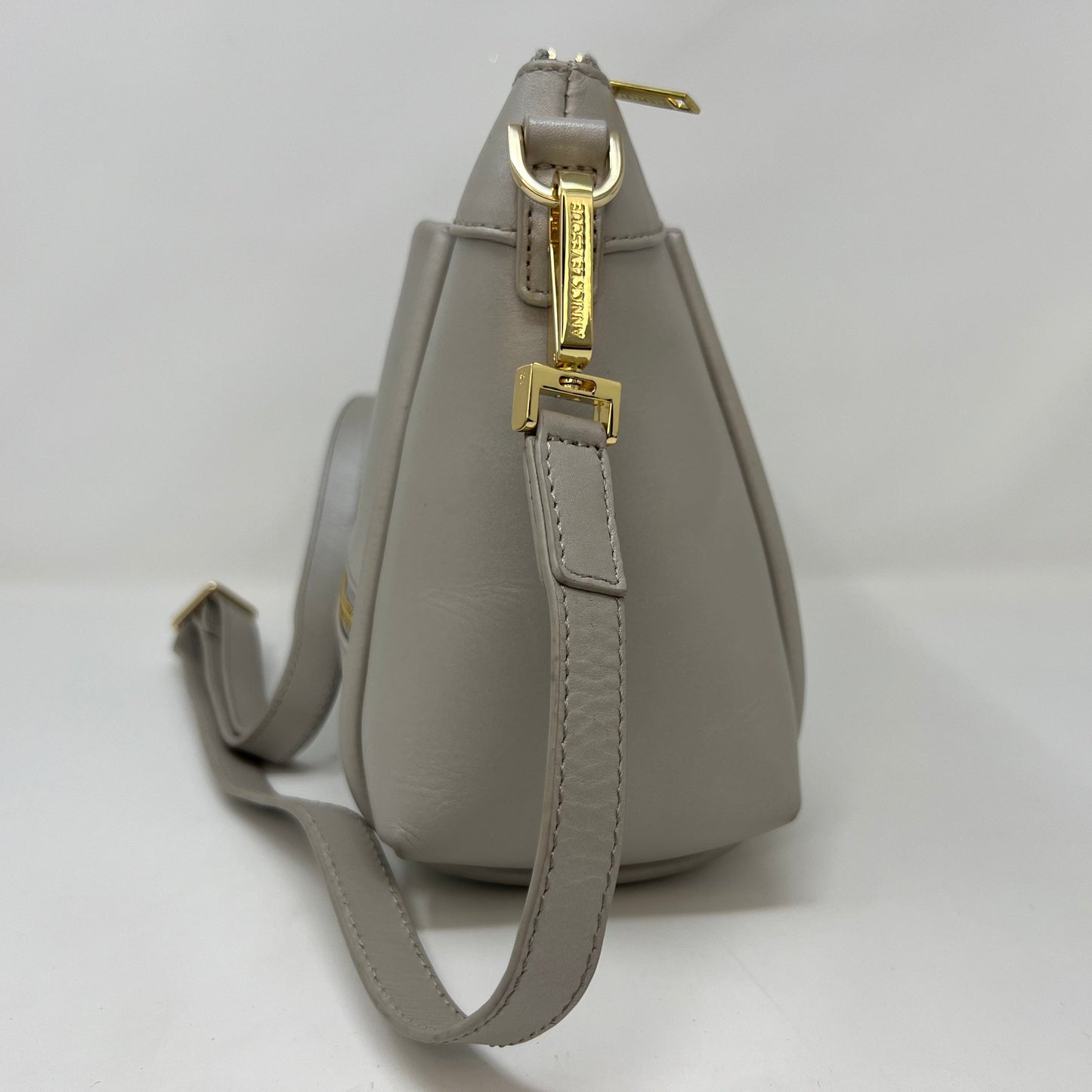 Pearl Beaded Leather Crossbody Bag, Elena