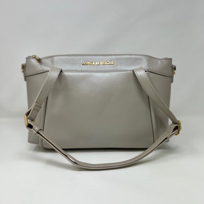 Pearl Beaded Leather Crossbody Bag, Elena