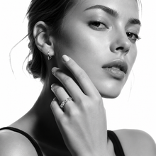 ELIOTT Silver (White Gold): Cross Over Weave Pattern Band Ring