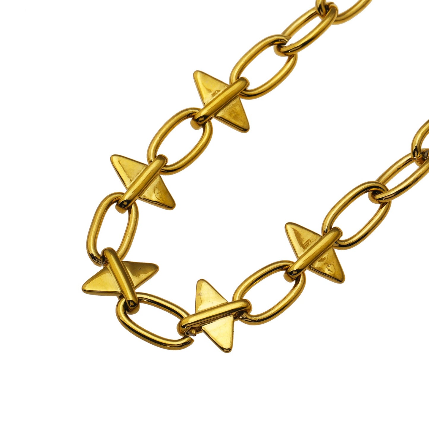 ELLINOR: Collier Tendance Goutte Diamant Industriel Chic
