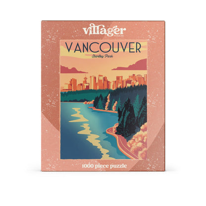 Coucher de soleil à Vancouver | Puzzle de 1000 pièces pour adultes | Conçu au Canada par Capri Sadler