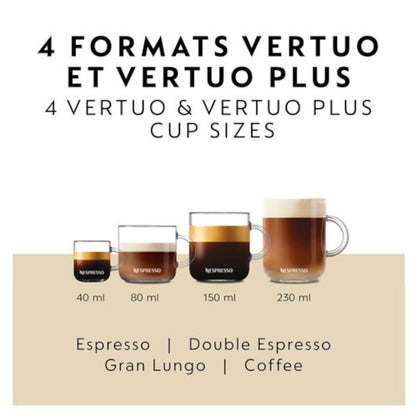 NESPRESSO Vertuo Coffee & Espresso Machine by De'Longhi with Aeroccino Milk Frother - Grey - ENV135GYAECA