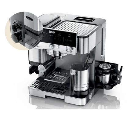 NINJA ES601C Espresso Luxe Premier Series Drip Coffee Maker and Rapid Cold Brew - Factory serviced with Home Essentials warranty