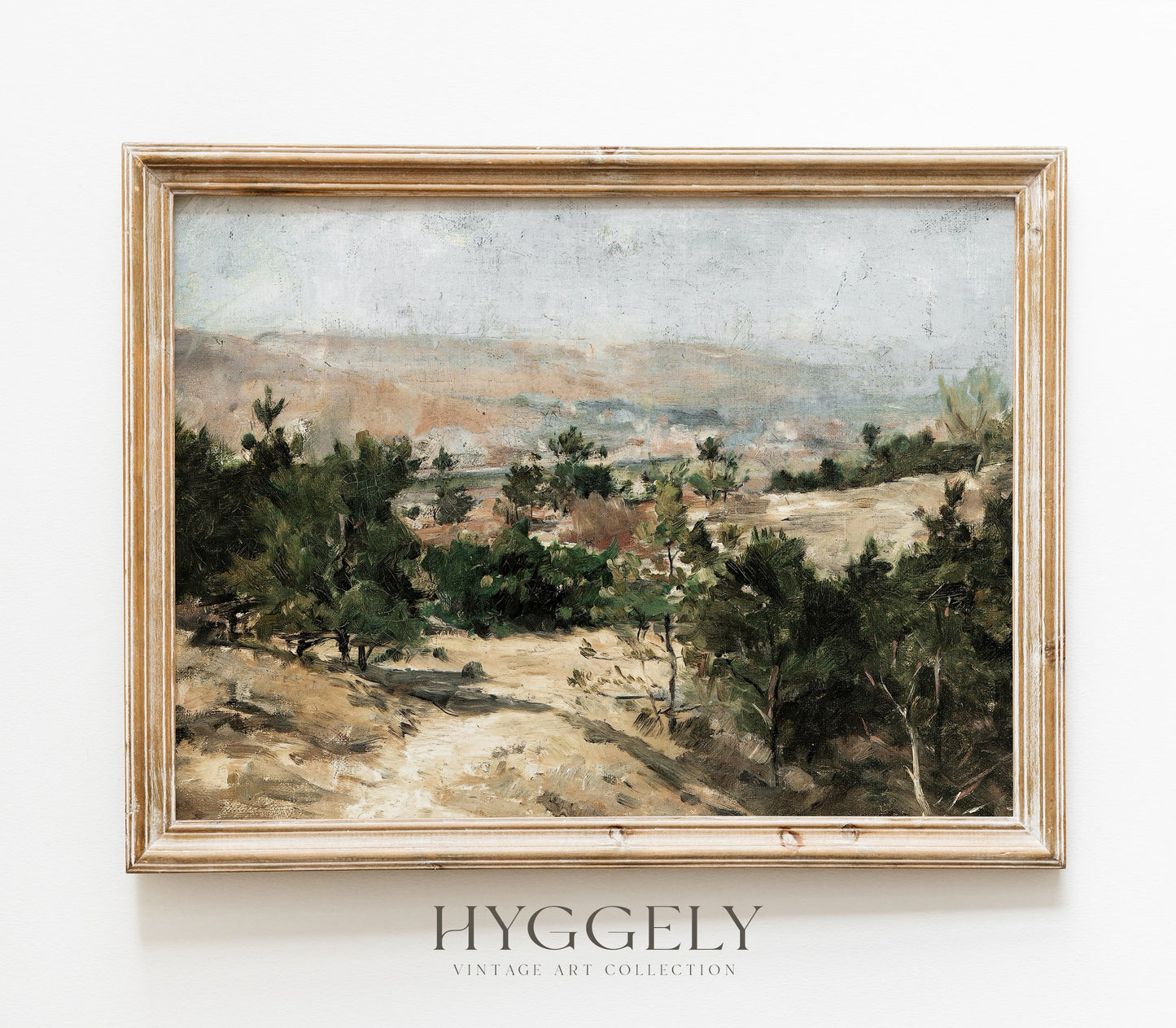 Impression d'art Paysage de village vintage L0126
