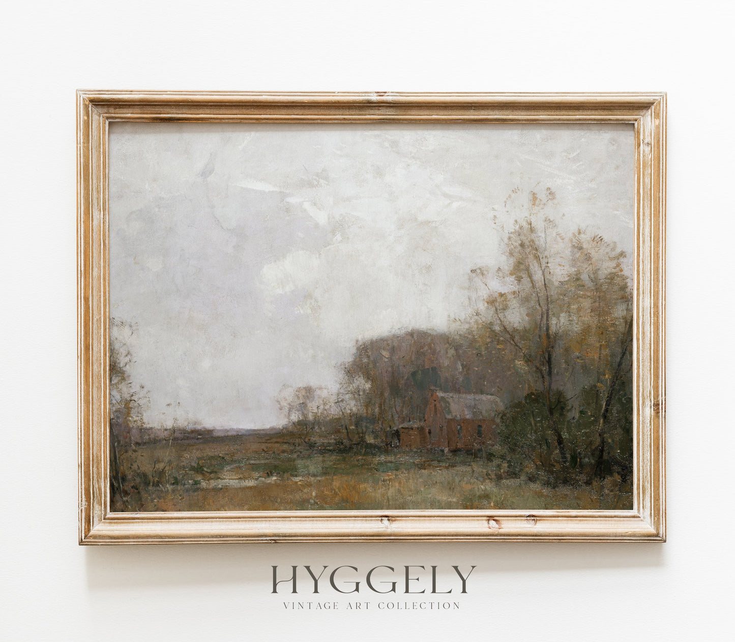 Impression d'art Paysage Grange de ferme vintage L0127