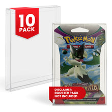 Protections PET EVORETRO pour paquets de boosters Pokémon (emballage carton, 0,40 mm, lot de 10)