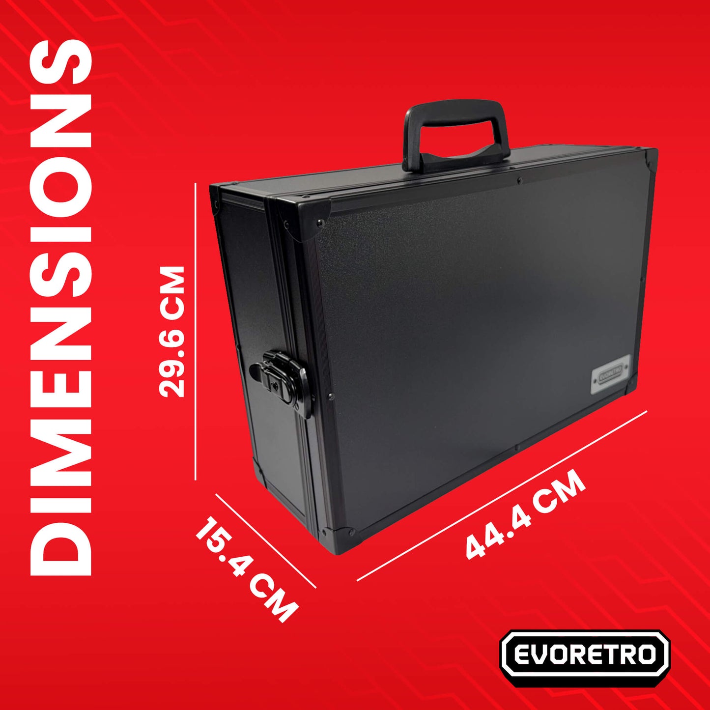 Mallette de rangement pour miniatures EVORETRO 80 emplacements avec mousse personnalisable