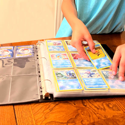 EVORETRO 9-Pocket Binder Pages for Trading Cards | 40 Sheets