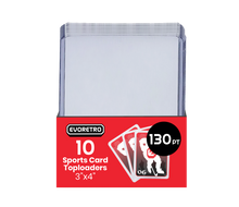 EVORETRO Topload Card Holder 3x4 130pt Pack of 10