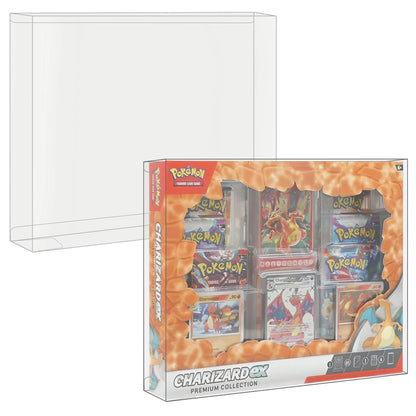 Boîte de Collection Pokémon EVORETRO Protector – Dracaufeu EX (Lot de 5)