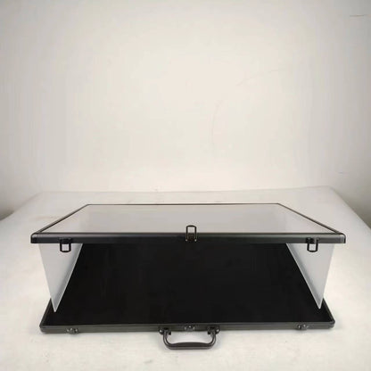 Vitrine EVORETRO verrouillable 36x24x1.65" noire – Rangement sécurisé et élégant pour objets de collection