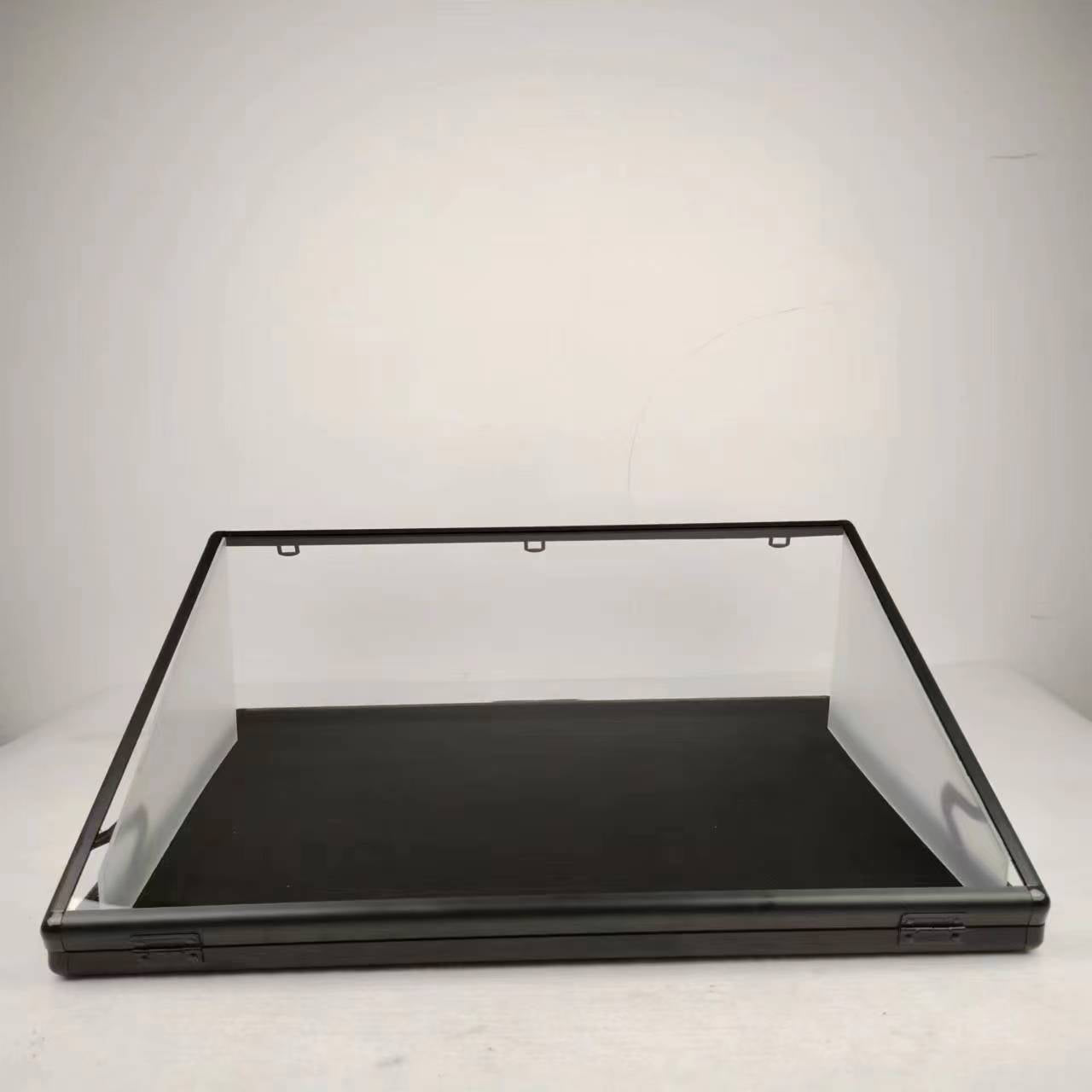 Vitrine EVORETRO verrouillable 36x24x1.65" noire – Rangement sécurisé et élégant pour objets de collection