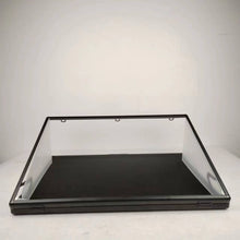 EVORETRO Lockable Showcase Display Case 36x24x1.65" Black – Secure & Stylish Storage for Collectibles