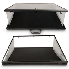 EVORETRO Lockable Showcase Display Case 36x24x1.65" Black – Secure & Stylish Storage for Collectibles