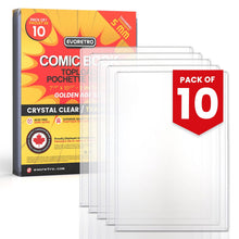 Golden Age Magazine Toploader - PVC Top Loader 7 7/8" x 10 1/2" - 10 Pack