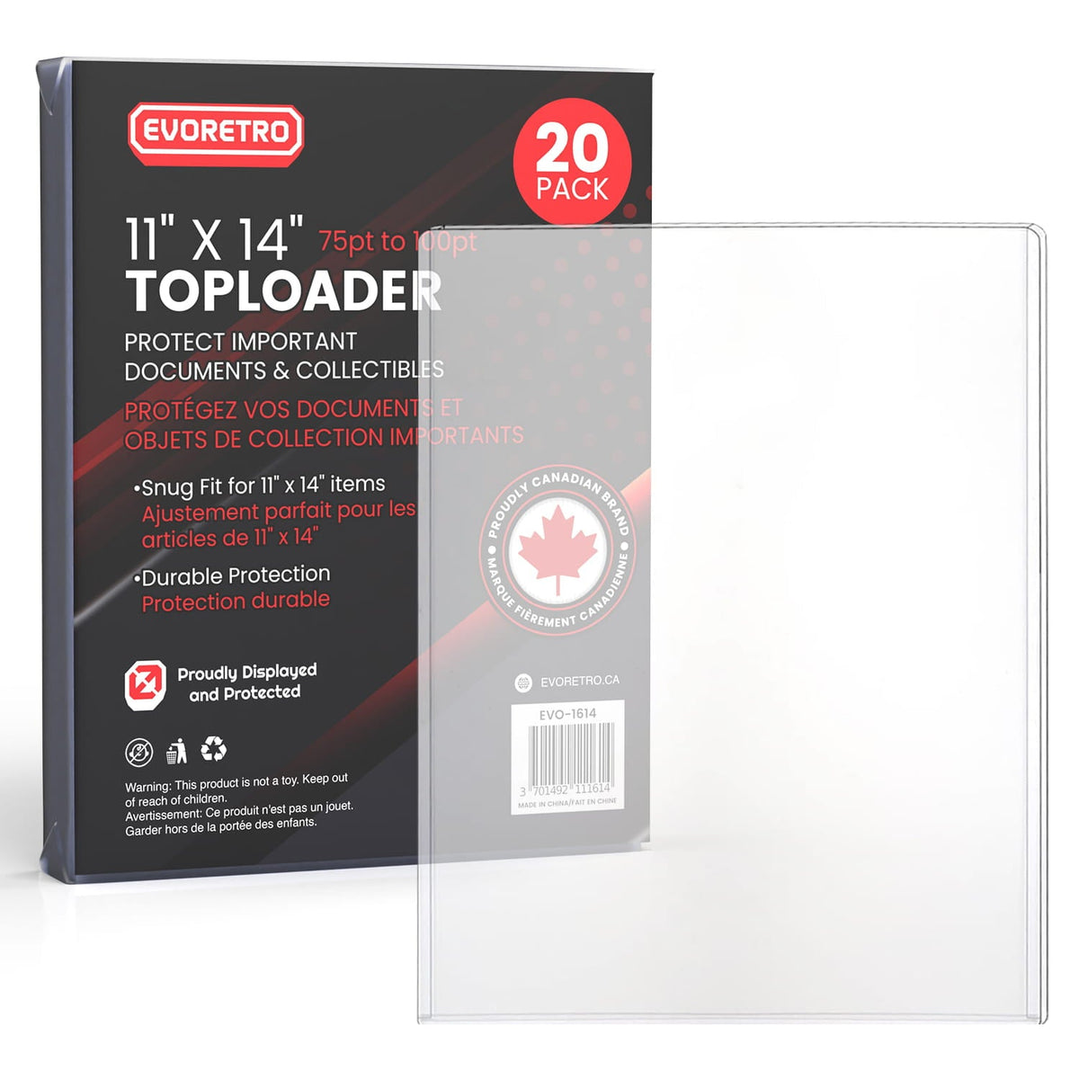 EVORETRO Hard Plastic Toploaders for Photos, Documents & Posters