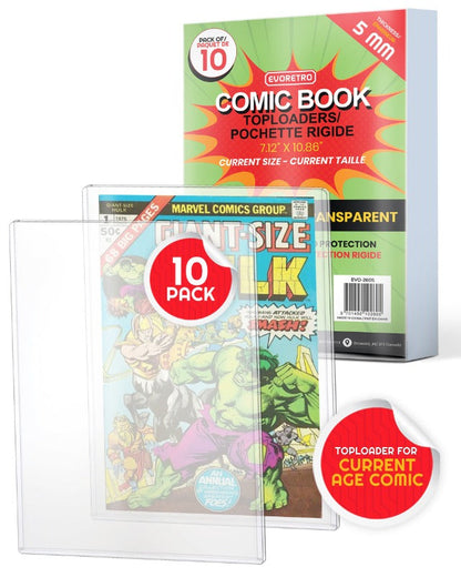 Comic Book Top Loader for Current Age Comics