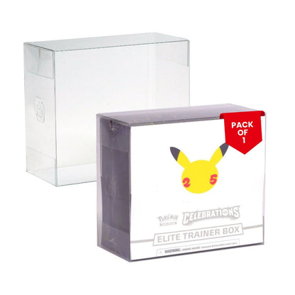 EVORETRO PET Protector for Pokémon Elite Trainer Boxes (ETB) – Pack of 5