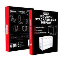 Boîte de présentation empilable pour objets de collection avec fermeture magnétique Boîte à chaussures