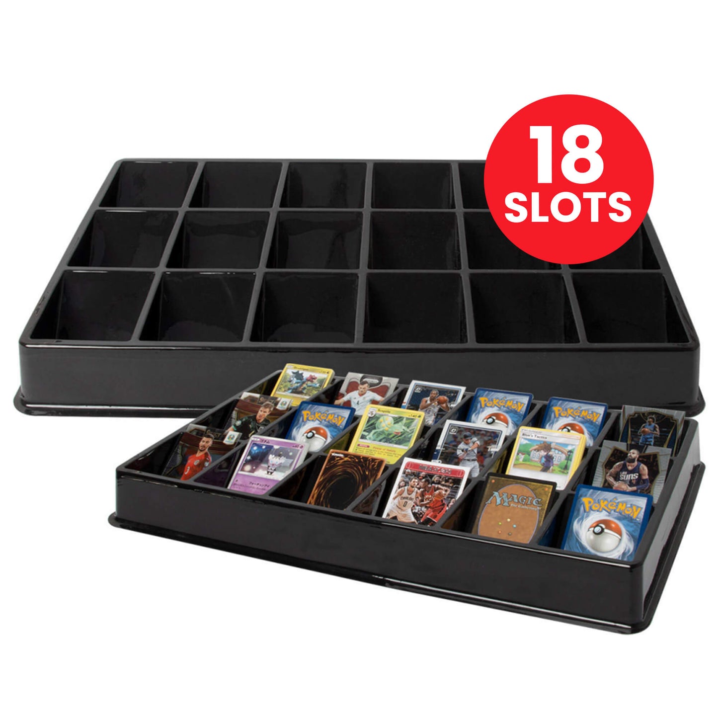 EVORETRO Trieur de cartes – 18 compartiments (Lot de 5)