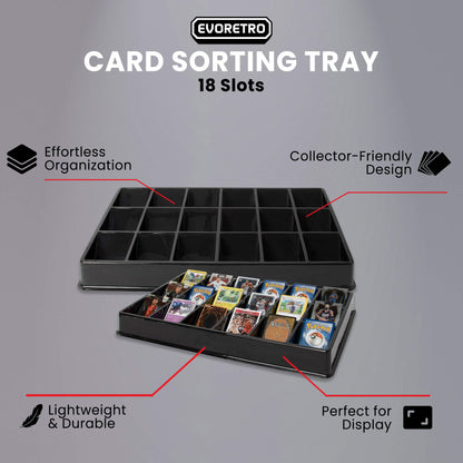 EVORETRO Trieur de cartes – 18 compartiments (Lot de 5)