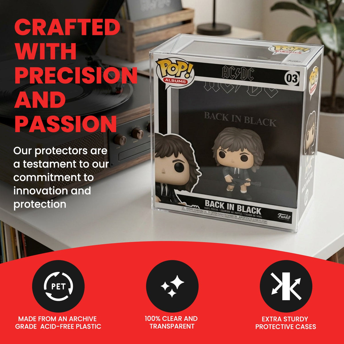 Funko Pop Album Pop EVORETRO PET Protector  0.35MM - Pack of 10