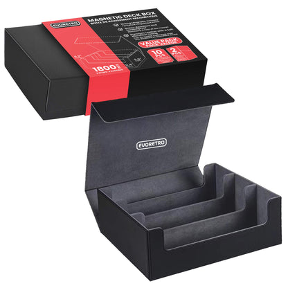 Boîte de rangement EVORETRO magnétique pour cartes - Contient 1800 cartes