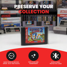 SEGA GENESIS Cartouche seule / SEGA MEGA Cartouche seule / Cassette audio EVORETRO Étui avec autocollant - Lot de 25