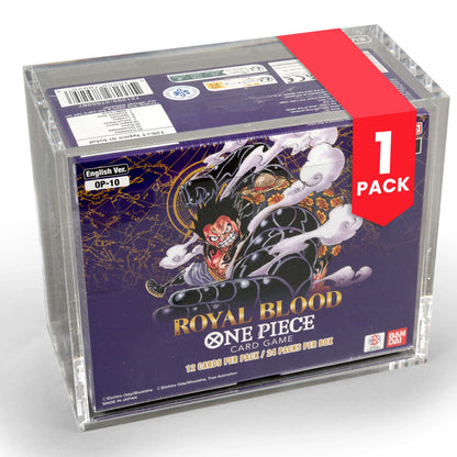EVORETRO Boîtier en Acrylique pour Boîte de Boosters Bandai One Piece OPP 4-6 TCG Version Anglaise Lot de 1