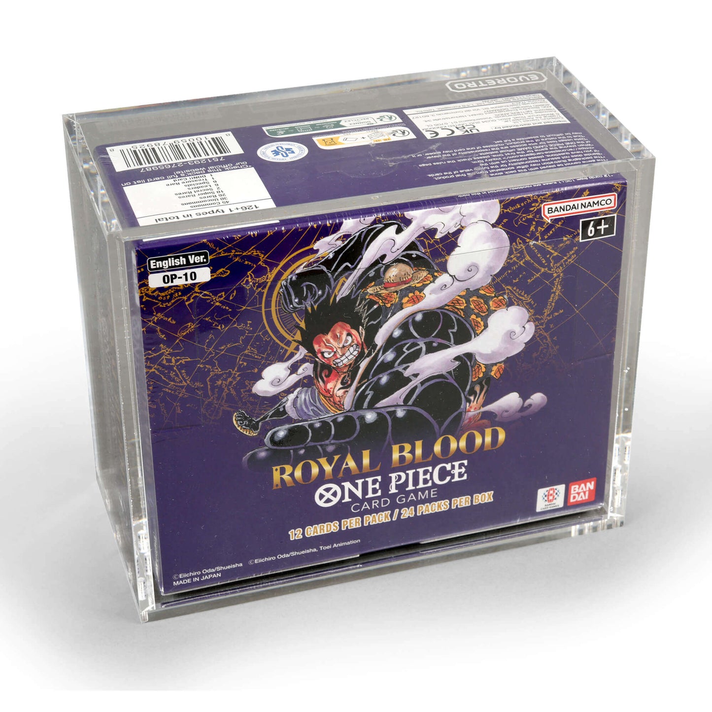 EVORETRO Boîtier en Acrylique pour Boîte de Boosters Bandai One Piece OPP 4-6 TCG Version Anglaise Lot de 1