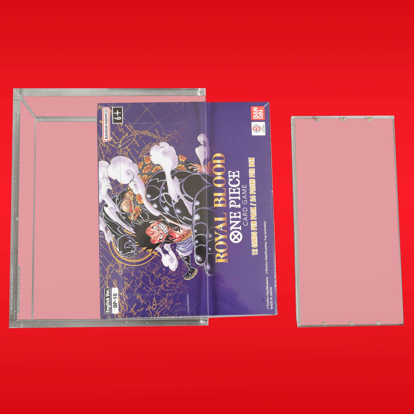 EVORETRO Boîtier en Acrylique pour Boîte de Boosters Bandai One Piece OPP 4-6 TCG Version Anglaise Lot de 1