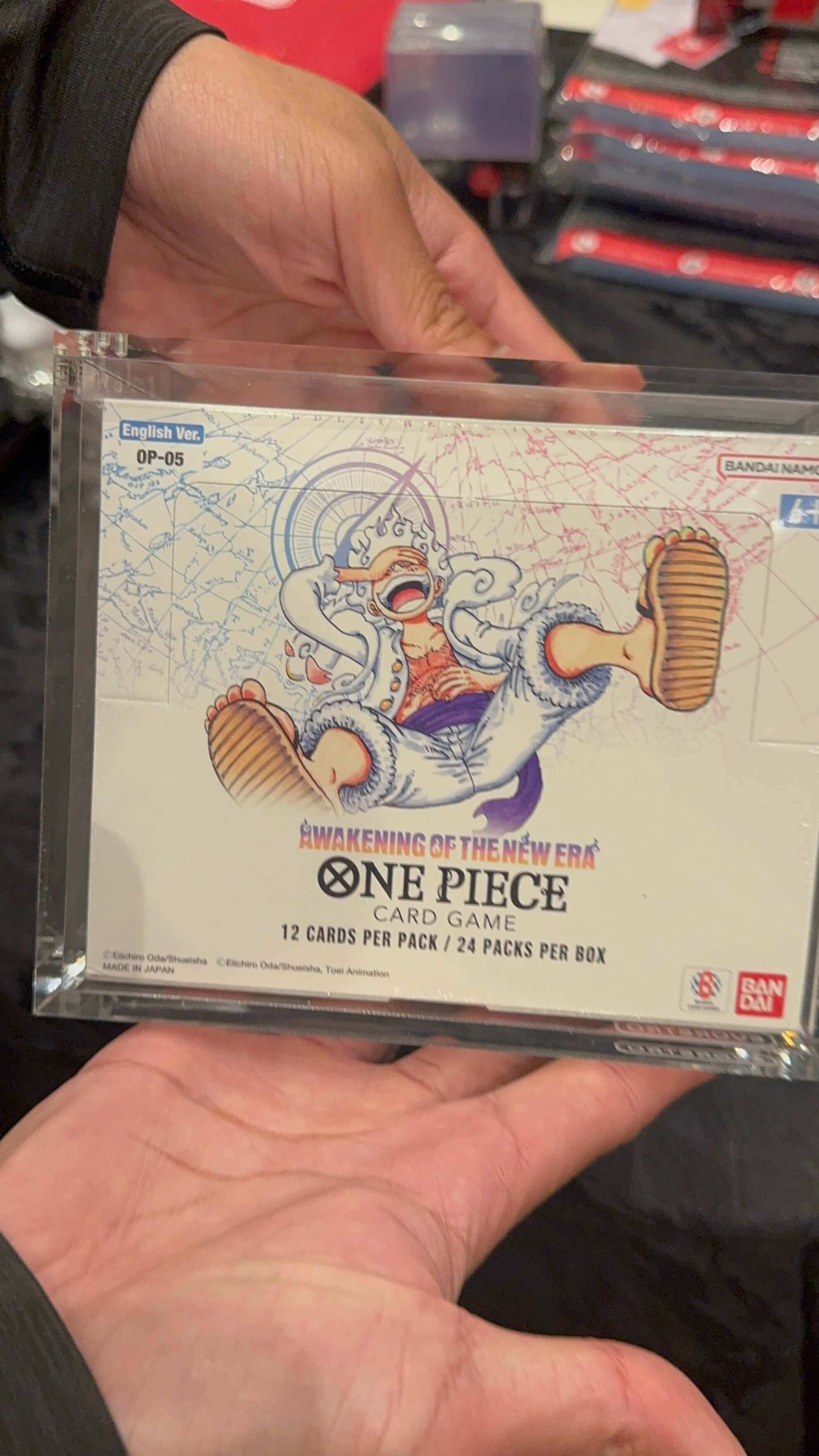 EVORETRO Boîtier en Acrylique pour Boîte de Boosters Bandai One Piece OPP 4-6 TCG Version Anglaise Lot de 1