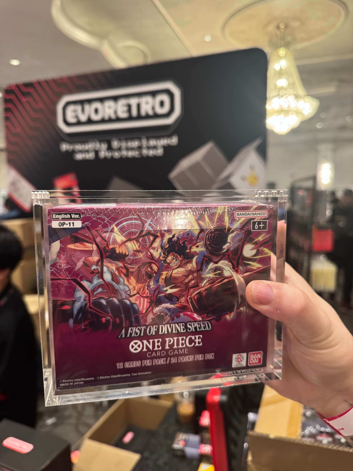 EVORETRO Boîtier en Acrylique pour Boîte de Boosters Bandai One Piece OPP 4-6 TCG Version Anglaise Lot de 1