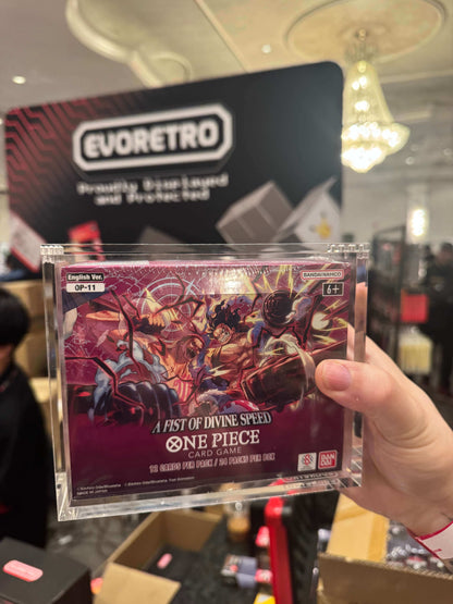EVORETRO Boîtier en Acrylique pour Boîte de Boosters Bandai One Piece OPP 4-6 TCG Version Anglaise Lot de 1