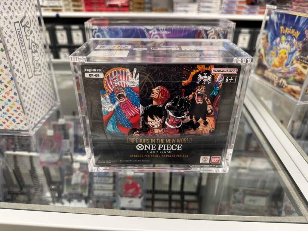 EVORETRO Boîtier en Acrylique pour Boîte de Boosters Bandai One Piece OPP 4-6 TCG Version Anglaise Lot de 1